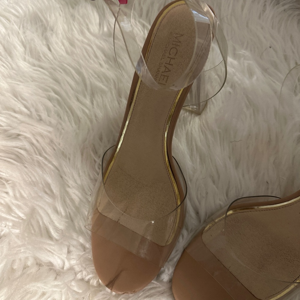Clear heels